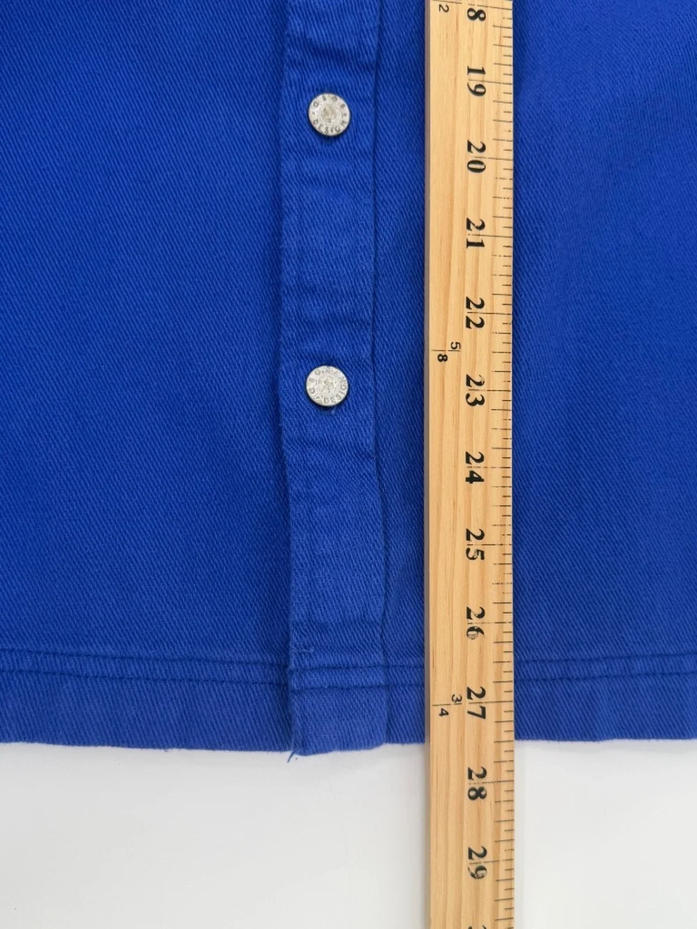 Asos Jacket Men Medium Blue Canvas Button Up Long Sleeve Shirt 90s Hiphop Y2K